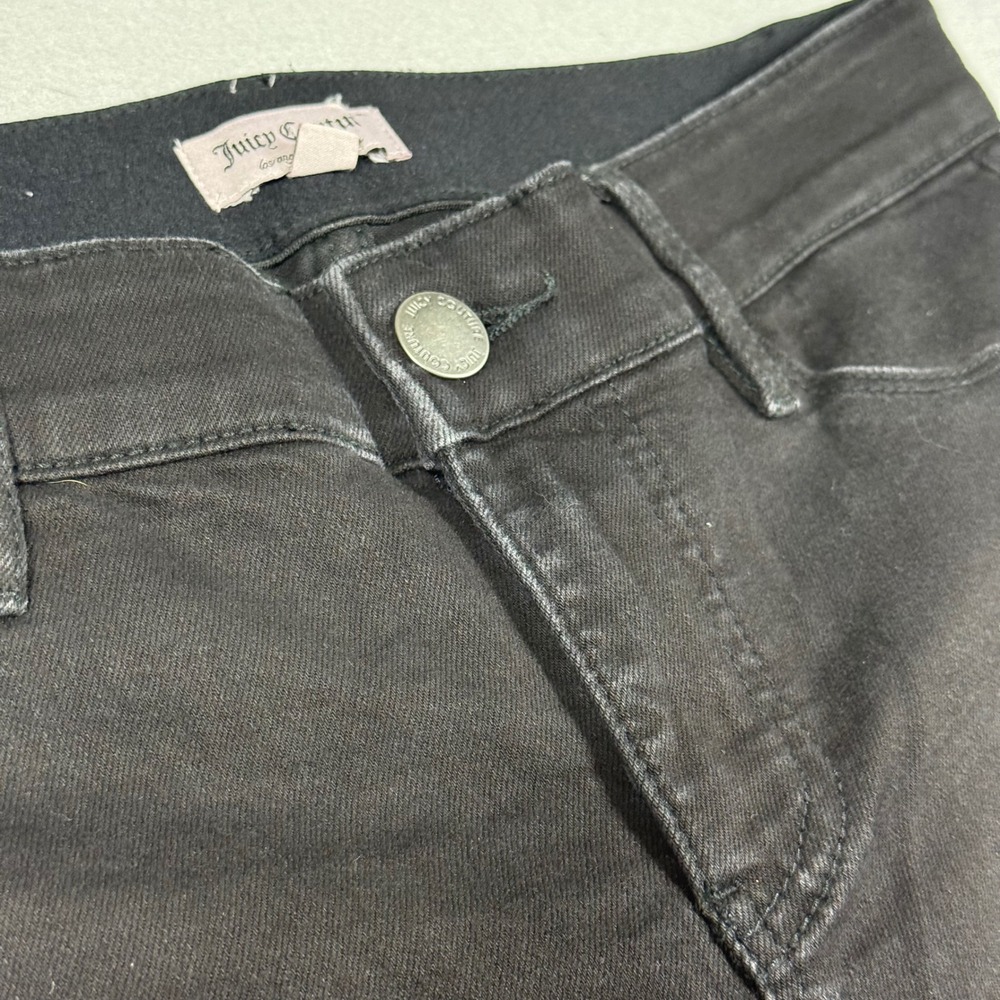 Juicy Couture Los Angeles Womens Size 6 Black Skinny High Rise Stretch Jeans